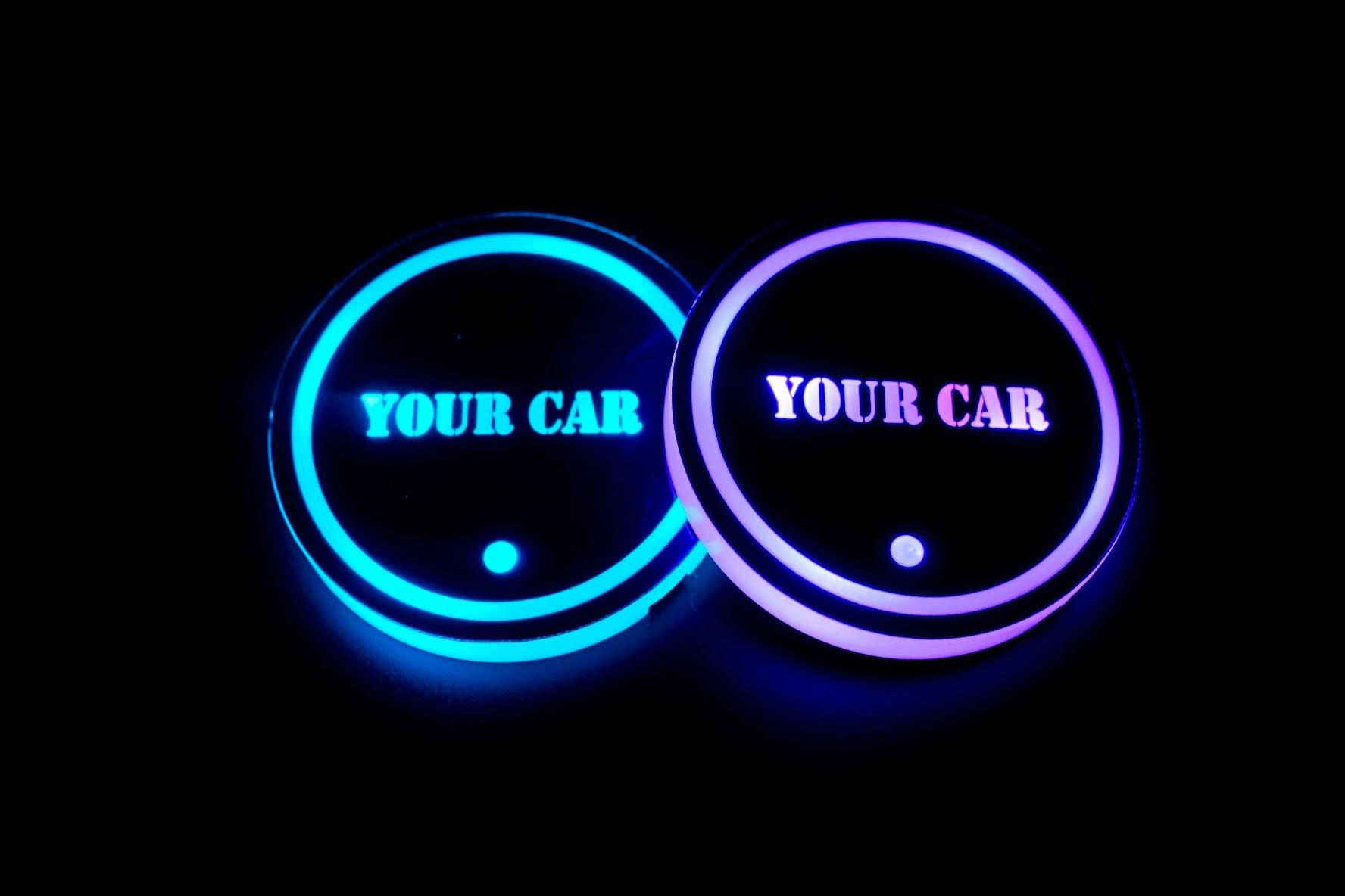 Custom 7 LED Coasters (2 PCS)