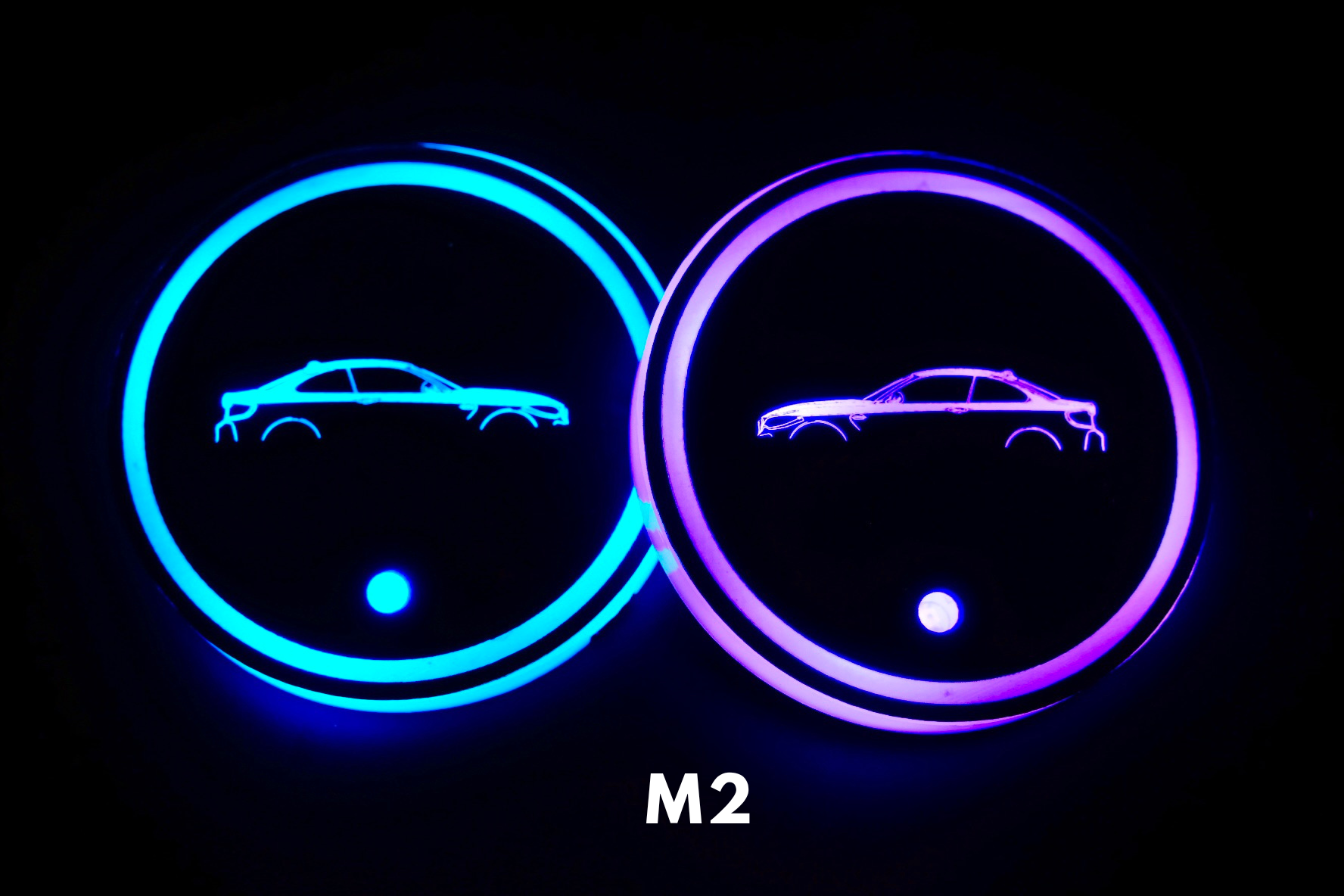 Custom 7 LED Coasters (2 PCS)