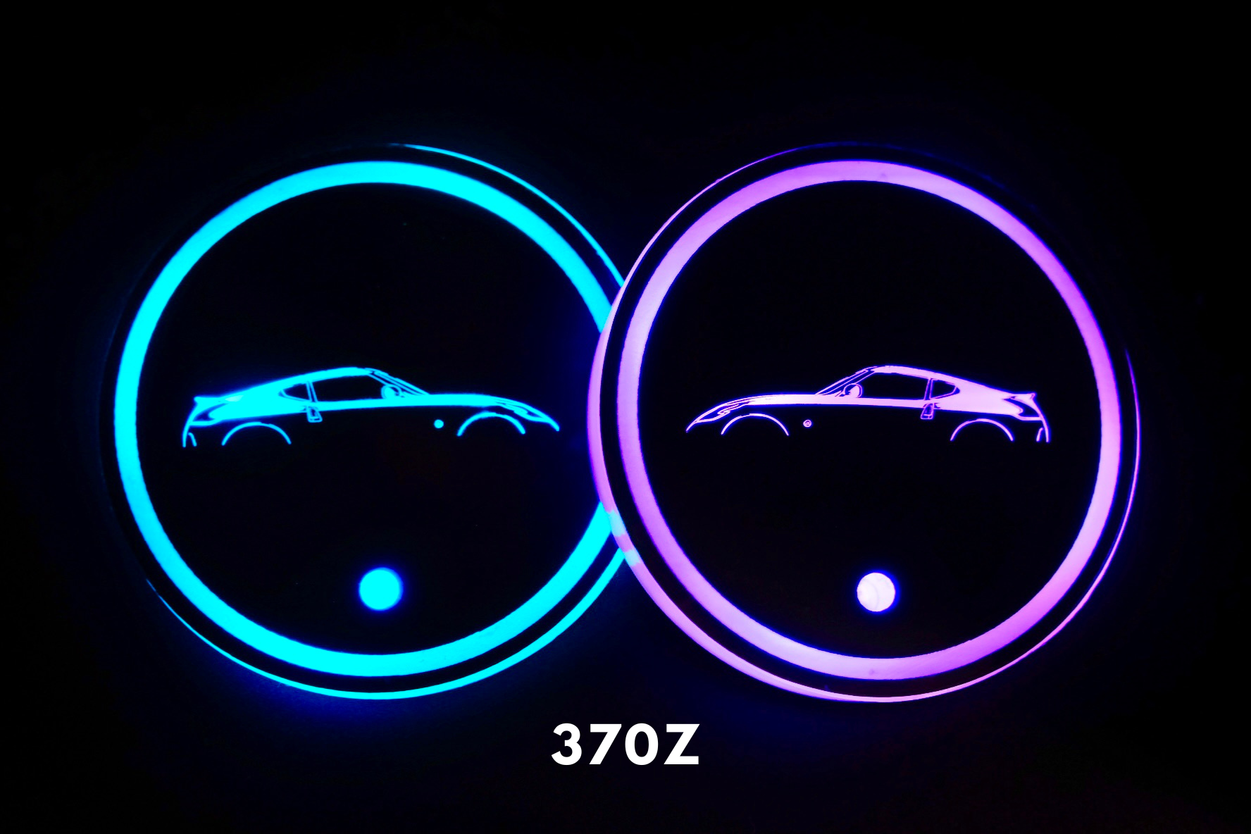 Custom 7 LED Coasters (2 PCS)